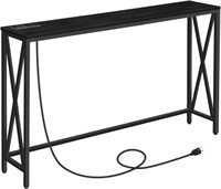 55.1" Console Table With Power Outlet
