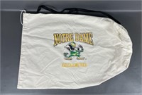 Large Notre Dame Canvas Gym Laundry Bag