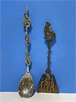Silver Plate Collector Spoon and Sugar Scoop