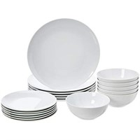 Basics 18-pcs Kitchen Dinnerware Set, Plates, Dish