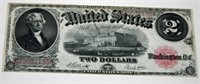 Coin United State Old Two Dollar Note