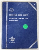 1941- LINCOLN HEAD CENT BOOK W/ APPROX 74 COINS