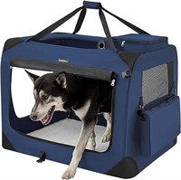 Feandrea Dog Crate, Collapsible Pet Carrier