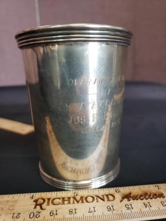 Sterling Silver Cup Award 1955 Fayette Cnty Bar