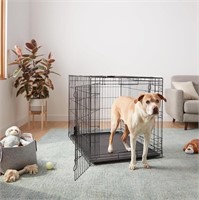 Amazon Basics Durable, Foldable Metal Wire Dog