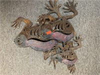 3 METAL FROGS - 5.5 “ TO 10.5 “