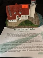 DANBURY MINT POINT BETSIE LIGHT HOUSE -