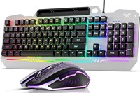 AULA Gaming Keyboard and Mouse Combo, RGB Backlit
