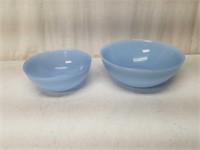 2 Heavy Delphite Blue Bowls
