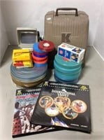 8mm Keystone Projector, Viewer & Assorted Films