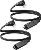 DEWENWILS 3 Outlet Extension Cord with Flat Plug,