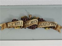 Ceramic Inspirational Sign is about 22in Long
