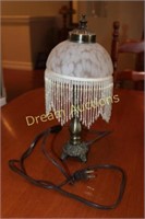 Small Table Lamp. match lot 104 - Glass Shade