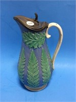Victorian Era James Dudson Pottery Fern Jug with