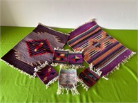 Southwest Style Textile Rugs / Coasters