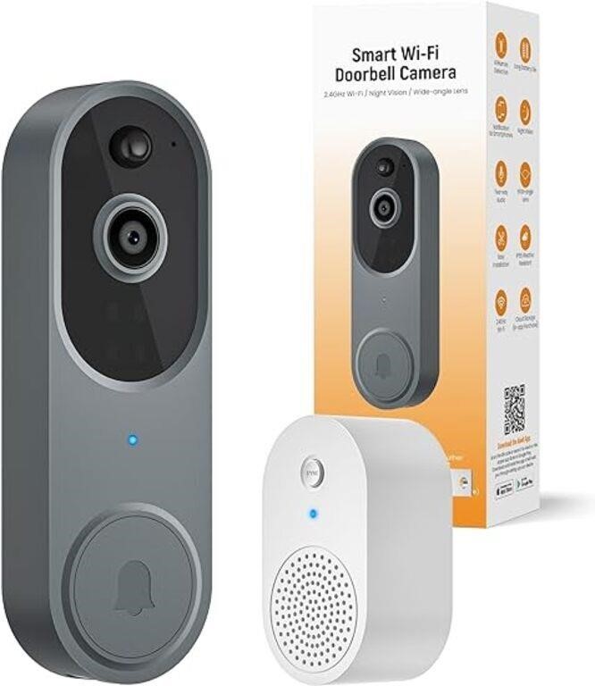 1080P Smart Video Doorbell Included Ring Chime, Ni