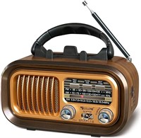 Small Retro Vintage Radio with Bluetooth,Portable