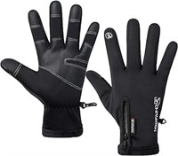 Size:(L) LJCUTE Winter Warm Fishing Gloves for Man