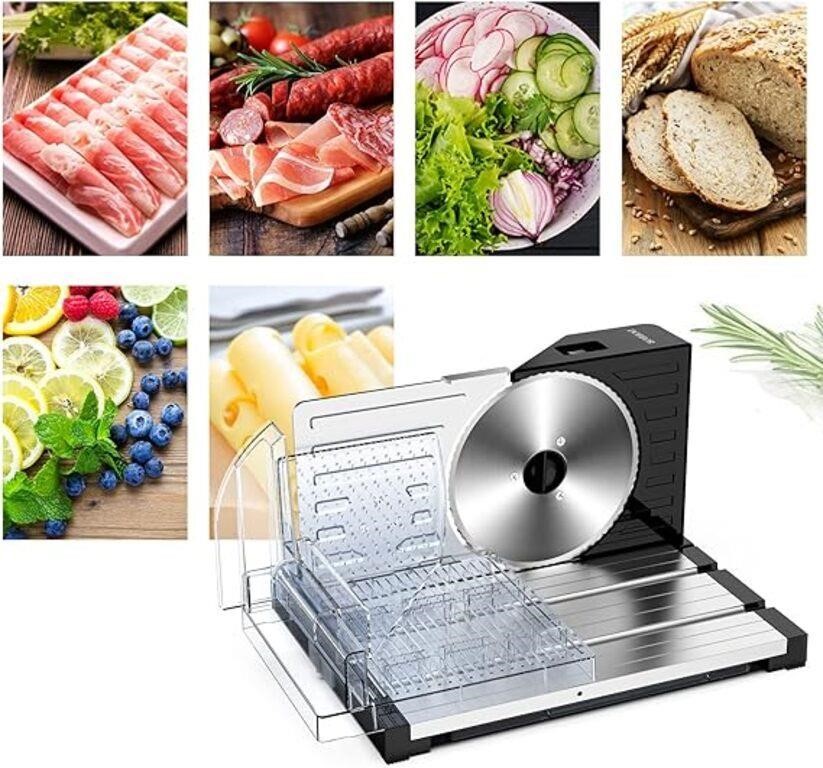 Meat Slicer, DOBBOR Electric Bread Slicer with Rem