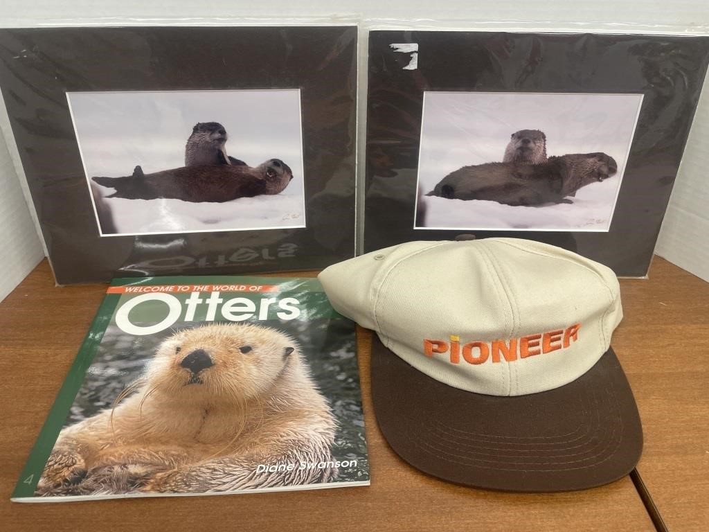 Classic Pioneer SnapBack cap, two framed pictures