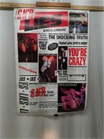 1989 Guns & Rose's GN'R Lies Poster