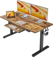 FEZIBO Desk  55*24 Inches  Rustic Brown