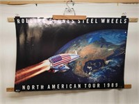 1989 Rolling Stones Steel Wheels Tour Poster