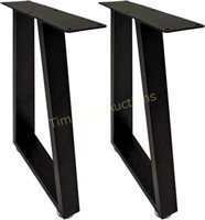 Metal Table Legs 15.3Hx11W  Black  2PCS