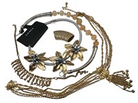 Gold Tone Statement Necklaces & More