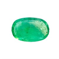 Certified 3 Carat Rare Afghan Emerald Gemstone