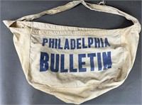 Vtg Philadelphia Bulletin Newspaper Bag