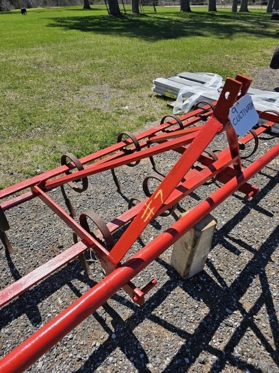 9' RED CULTIVATOR