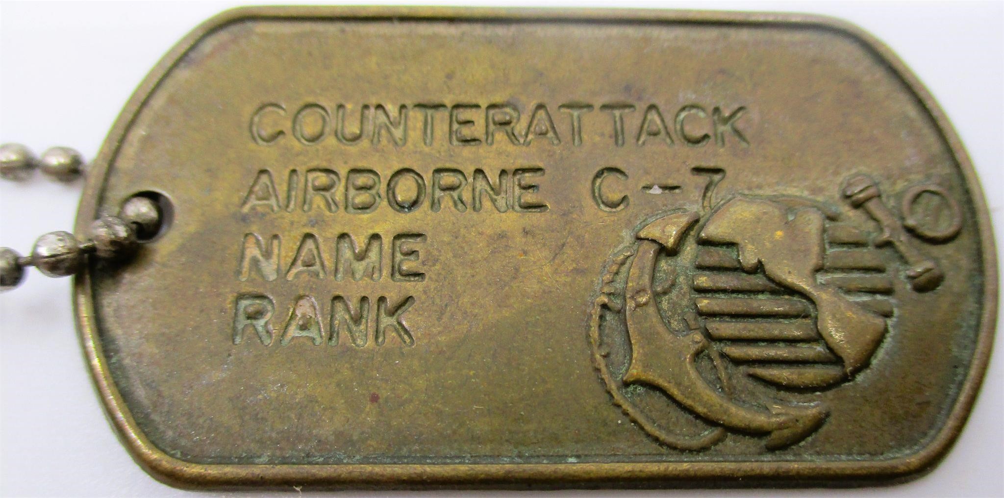 Counterattack Airborne C-7 Dog Tag