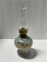 Small Oil Lamp - Chip on Rim of Shade 9.5 " T