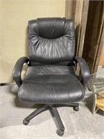 Black Office Chair on Wheels