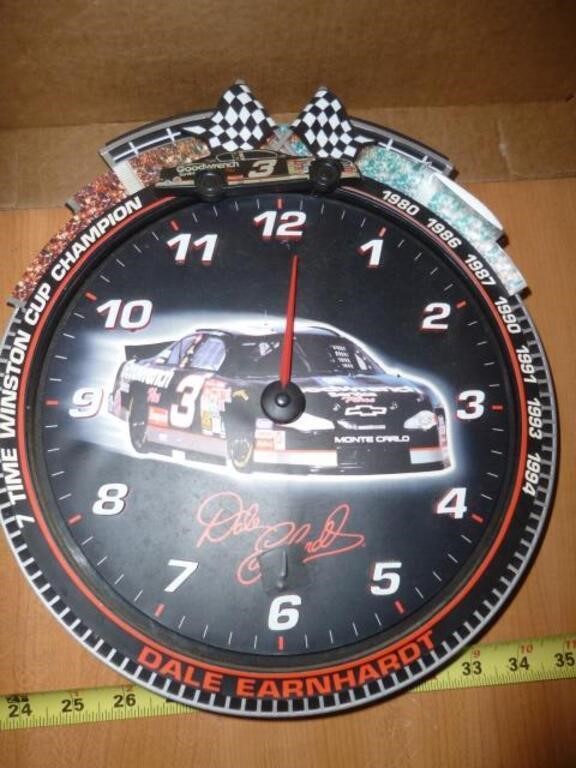 Dale Earnhardt Winner's Circle Motion Wall Clock