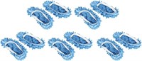 SM3707  Chenille Mop Slippers, 10Pcs, Washable, Bl