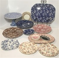 Staffordshire Plates & Platter