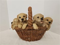 Decorative Puppy Basket - 16" x 16"