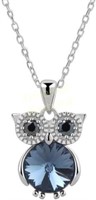 Owl Necklace for Women  Zinc  Cubic Zirconia