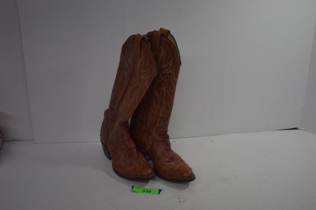 Ladies Ostrich Boots Size 6D