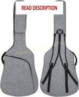 MUZTOP Acoustic Guitar Bag 39-41 Inch  Grey