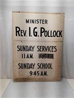 Old Church Sunday School + Sunday Services Sig