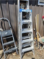 2 ALUMINUM STEP LADDERS