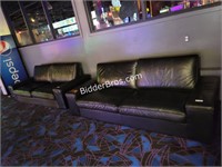 2 Black Couches Set