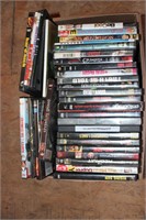 2 BOXES OF DVD'S