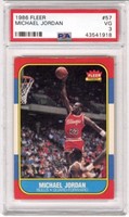 GRADED 1986 MICHAEL JORDAN BASKETBALL CARD