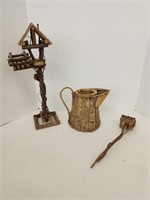 Decorative Birdhouse, Watering Can and more