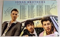 Jonas Brothers 3x Signed Happiness Begins Poster