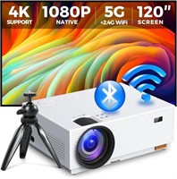 Mini Projector with 5G WiFi and Bluetooth, ALVAR 1
